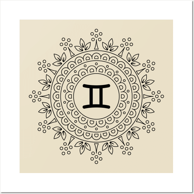 Zodiac sign - gemini Wall Art by Florin Tenica